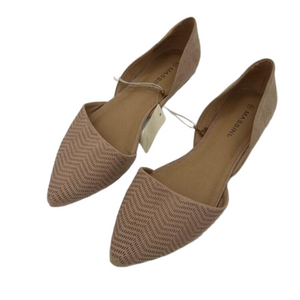 Massini Beverly Blush Pointed Toe Flat Shoe - Size 8